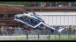 CRAZY DISPLAY ! | EC-145 "Choucas 74" | French Gendarmerie | Chamonix Mt-Blanc