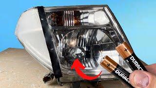 Apply the BATTERY to your foggy headlights and see what happens! restore shine to headlights!