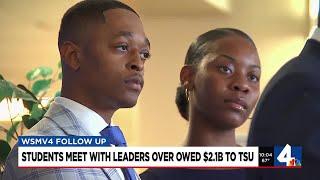 Students meet with leaders over $2.1B owed to TSU