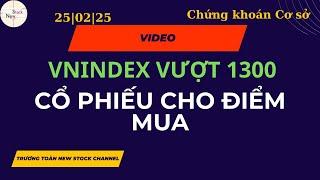 Vnindex vượt 1300, cổ phiếu cho điểm mua