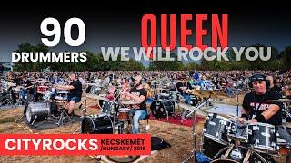 𝗤𝗨𝗘𝗘𝗡 - 𝗪𝗘 𝗪𝗜𝗟𝗟 𝗥𝗢𝗖𝗞 𝗬𝗢𝗨 - 𝟵𝟬 𝗗𝗥𝗨𝗠𝗠𝗘𝗥𝗦 𝗖𝗢𝗩𝗘𝗥 - The biggest rock flashmob in Central Europe 𝗖𝗜𝗧𝗬𝗥𝗢𝗖𝗞𝗦