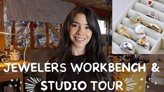 Jewelers Studio & Workbench Tour  | At Home Jewelry Studio Set Up