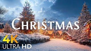 Magical Christmas Scenes 4K - Scenic Relaxation Film with Iconic Christmas Songs of All Time