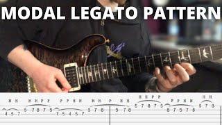 16th Note Modal Legato Pattern (G Major lick)- With TABs