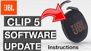 Software Update for JBL Clip5 portable Bluetooth speaker How to instructions