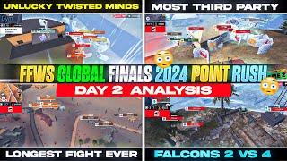 FFWS GLOBAL FINALS 2024 POINT RUSH - DAY 2 ANALYSIS | FREE FIRE WORLD SERIES GLOBAL FINALS 2024