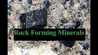 Silicate minerals or rock forming minerals: Rock forming minerals geology