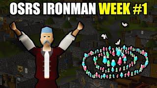 This is WEEK 1 of Playing an IRONMAN on OSRS