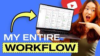 My ENTIRE Youtube Workflow from A-Z! (Planning, Filming, Uploading and more!)