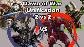 Dawn of War Unification: 2 vs 2 Farsight Enclave, Necrons vs Dark Eldar, Demons Hunters