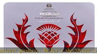 Walker's Shortbread Scottish Icon Thistle Holiday Tin, Pure Butter Shortbread Cookies, 5.3 Oz Tin