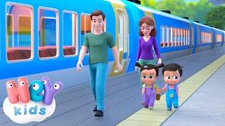 Train Song! | Vehicle Song | HeyKids Nursery Rhymes | Learn about Trains