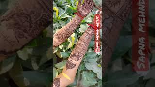 #latestmehndi bridal mehndi design by sapna mehndi artist from ayodhya #youtube #arabicmehndi #yo