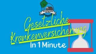 Die gesetzliche Krankenversicherung in 1 Minute!|Kurz erklärt|Erklärvideo