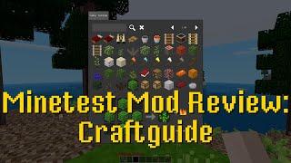 Minetest Mod Review: Craftguide