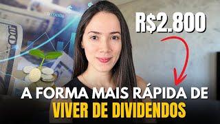 A maneira mais rápida de viver de dividendos (com FIIS)