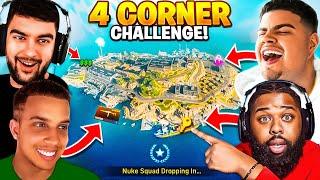 The ULTIMATE 4 CORNER CHALLENGE on Warzone Rebirth Island!