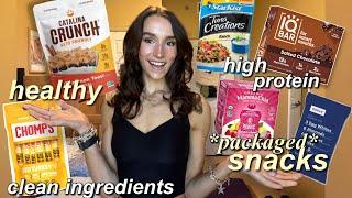 HEALTHY & HIGH PROTEIN SNACKS That Helped Me Lean Out *clean ingredients, gut-healthy*