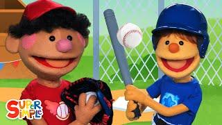 Take Me Out To The Ball Game | Baseball Song | Super Simple Songs