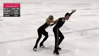 2023-24 Skate Canada Challenge. Senior FD. Molly Lanaghan/ Dmitre Razgulajevs