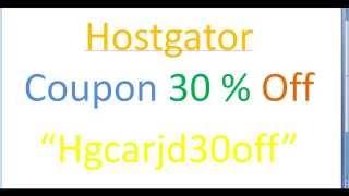 Hostgator Coupon And Desicount Code 30 % Off From hgpqr.com