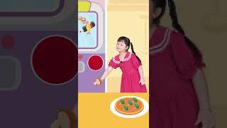 Bé học tiếng Anh qua hoạt hình máy làm bánh Pizza thần kỳ | Food machine | Making pizza cartoon