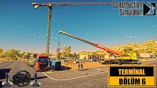 Construction Simulator 2022 Havalimanı Terminal Bölüm 6 - Ekiple Ek Bina Zemin Katını Tamamlıyoruz