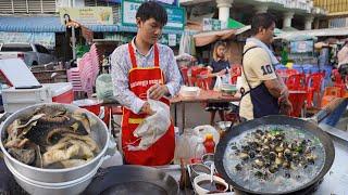 Amazing Chef Make & Cooking Various Fast Food Selling On The Street - Evening Street Food @Orussey