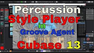 Percussion Style Player in Groove Agent for Cubase 13