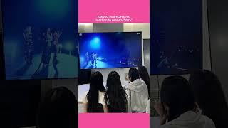 Throwback to when #hearts2hearts reacted to aespa's "Spicy" #h2g #하츠투하츠 #smngg #shorts #kpop