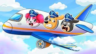 Labrador Ultimate Rescue: Sky-High Trouble in the Airplane! - Sheriff Labrador Animation