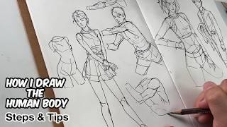 How I practice human body | Anatomy, Gesture, fold studies