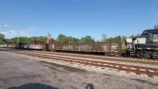 Finger Lakes Railway freight departure Auburn, NY 9/13/21 vid 2 of 2