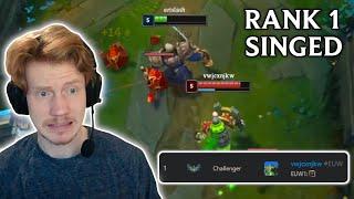 My Garen vs the Rank 1 Singed!