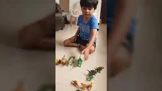 Shreyansh memorising more than 30 dinosaur names