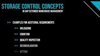 SAP EWM Training - Storage Control Concepts in SAP Extended Warehouse Managament