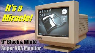 It's a Miracle! 9-inch black & white SVGA monitor