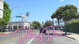 Doheny Drive Driving Tour (Los Angeles County, California) [4K]