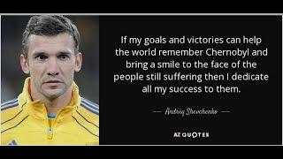 ANDRIY SHEVCHENKO tells how he suffered the radioactivity of Chernobyl