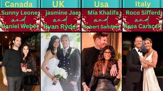 Most Popular Married PornStar Couples! Real Life Pornstar Couples ! #couple #comparison #country