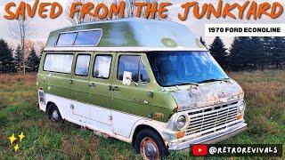 Vintage Ford Econoline Camper Van - Saved From the Junkyard for Full Renovation!