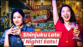 Tokyo Late Night Eats | Shinjuku Ramen, Sushi & a MUST-TRY Golden-Gai Bar in 2024 | feat. @kimdao