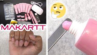 Trying Makartt Pink Polygel Kit