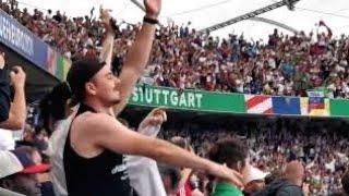  Slovenia Fans in Stuttgart I Goal 1-1 Janza vs. Denmark I EURO 2024 Germany I Stuttgart