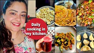 Cooking for family! Shukrana Guru Ji! | Paneer Bhurji, Cheesy Macaroni, Atta Momos #vlogs PV42