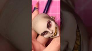 Doll Repaint in less than a minute! Alastor - Hazbin Hotel #alastor #hazbinhotel #ooak #custom