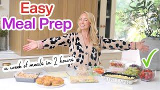 EASY MEAL PLAN + PREP that your family will LOVE! A Week of Meals DONE  | Emily Norris