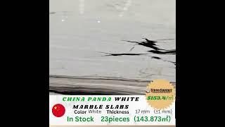 China Panda White Marble Slabs