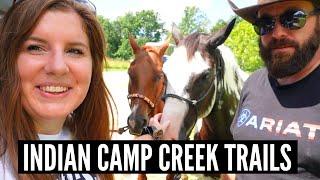 Horseback Riding at Indian Camp Creek || Equestrian trails in Missouri