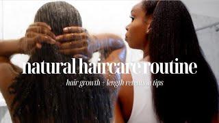 MY NATURAL HAIR CARE ROUTINE FOR LENGTH RETENTION | How To Grow Long Healthy Natural Hair (Type 4)